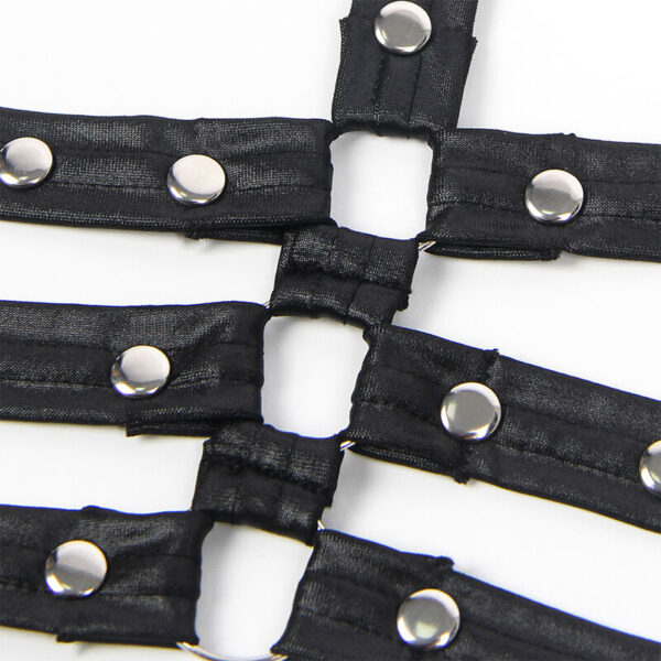 SUBBLIME - 954413 LEATHER BONDAGE BODY BLACK - Image 6