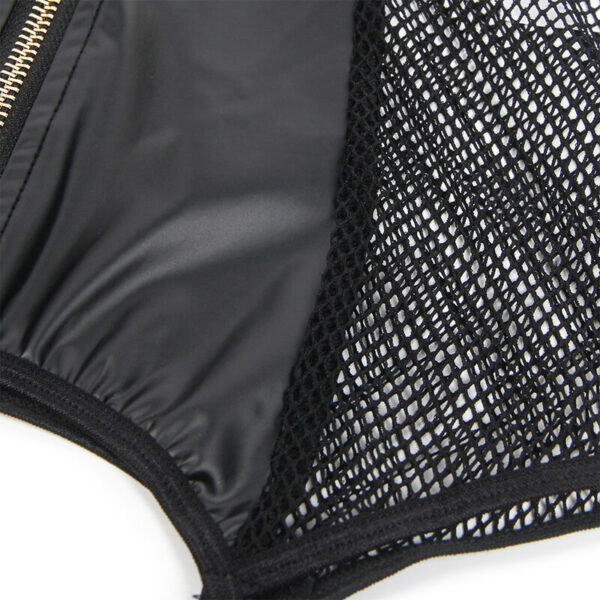 SUBBLIME - 954451 SEXY MESH DRESS LEATHER BLACK - Image 8