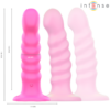 INTENSE - CINDY VIBRATOR SIZE L SPIRAL DESIGN 10 VIBRATIONS PINK REMOTE CONTROL - Image 2