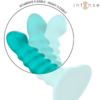 INTENSE - BUFFY VIBRATOR SIZE S SPIRAL DESIGN 10 VIBRATIONS BLUE REMOTE CONTROL - Image 4