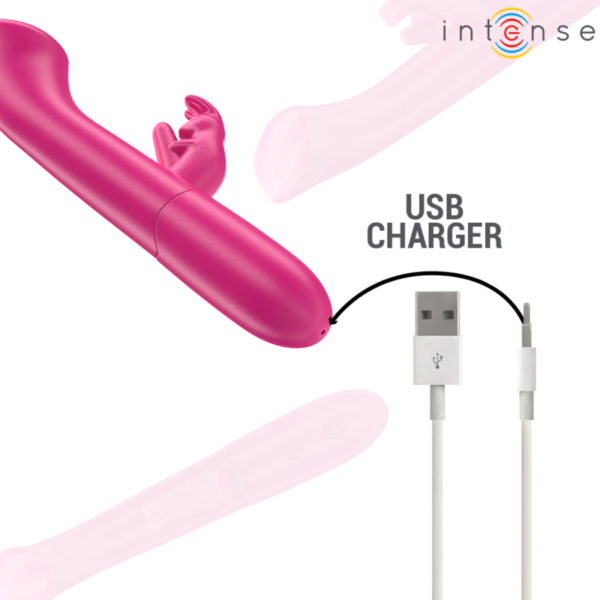 INTENSE - JULIETA RABBIT VIBRATOR 18.6 CM 10 VIBRATIONS PINK - Image 6