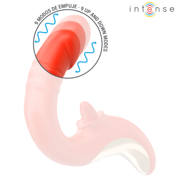INTENSE - PAULINA VIBRATOR AND STIMULATOR IN U SHAPE RED - Image 4