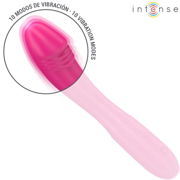 INTENSE - BELINDA VIBRATOR 19 CM FLEXIBLE 10 VIBRATIONS PINK - Image 3