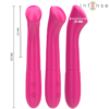 INTENSE - PATY VIBRATOR 19 CM FLEXIBLE 10 VIBRATIONS MODEL 2 PINK - Image 2