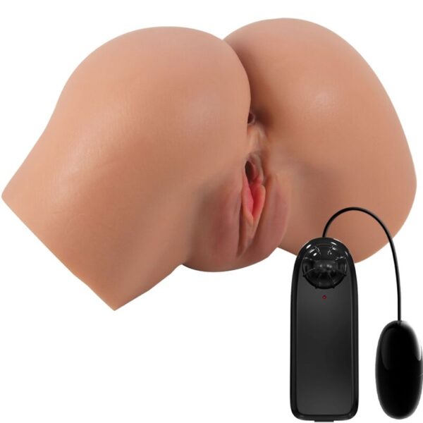 CRAZY BULL - HAILEY VIBRATOR BUTT WITH REALISTIC VAGINA AND ANUS MULATTO CONTROL REMOTO - Image 2