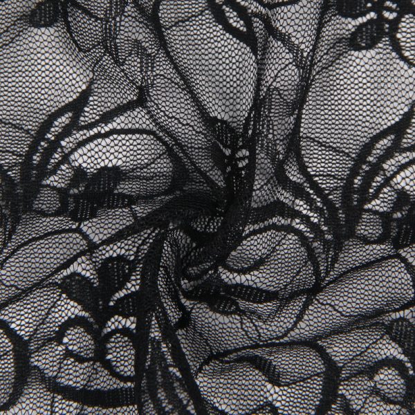 SUBBLIME - 954185 LACE BABYDOLL WITH ADJUSTABLE STRAPS BLACK - Image 9