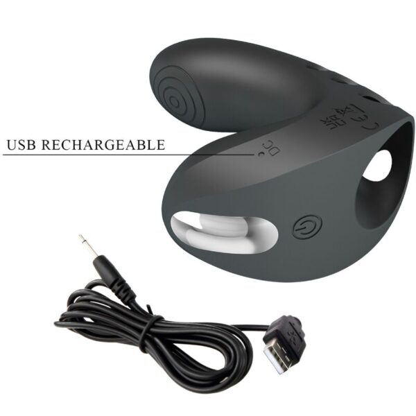 PRETTY LOVE - CAMELIA FINGER VIBRATOR 7 VIBRATIONS BLACK - Image 7