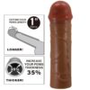 PRETTY LOVE - NILE PENIS SLEEVE WITH 2.5 CM EXTENSION MULATTO - Image 6