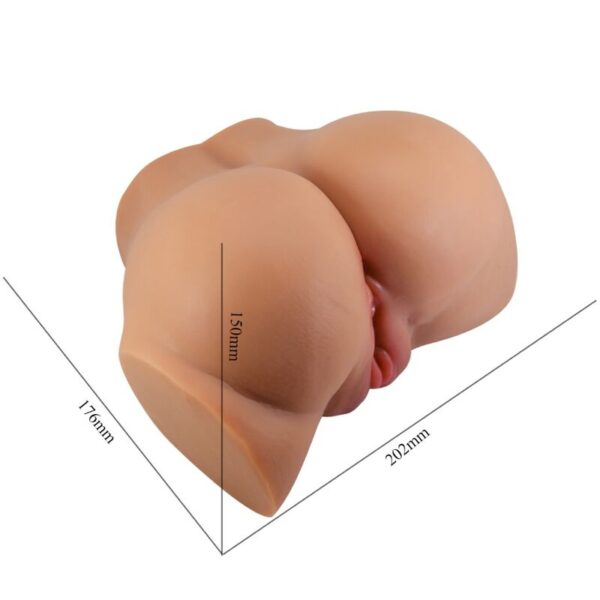 CRAZY BULL - EMILIA ASS VIBRATOR WITH REALISTIC VAGINA AND ANUS FLESH REMOTE CONTROL - Image 5