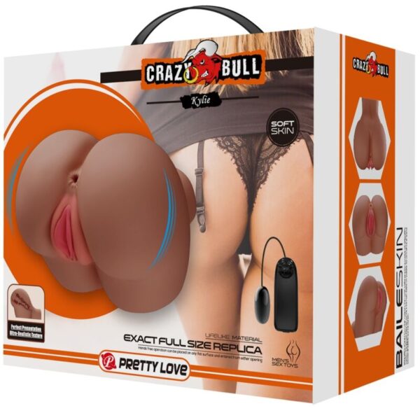 CRAZY BULL - KYLIE ASS VIBRATOR WITH REALISTIC VAGINA AND ANUS FLESH REMOTE CONTROL - Image 9