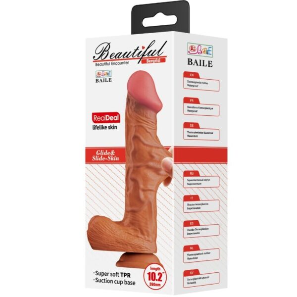 BAILE - BERGRISI REALISTIC DILDO 26 CM FLESH - Image 6