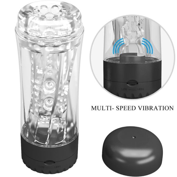 PRETTY LOVE - TAMARA MALE MASTURBATOR MULTI-SPEED VIBRATOR BLACK - Image 8