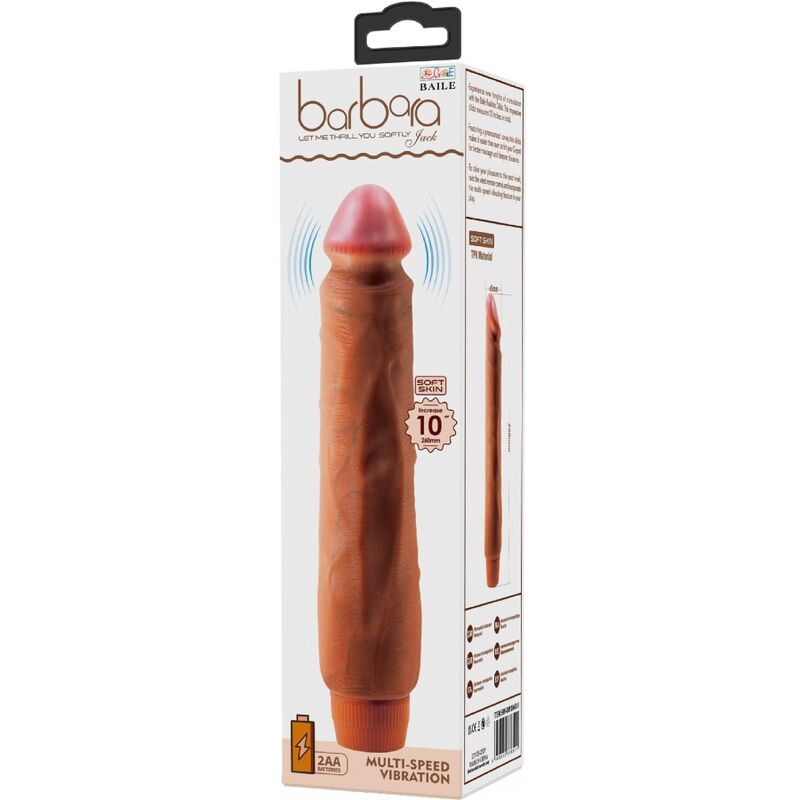 BAILE - JACK REALISTIC VIBRATOR 26 CM MULATTO - Image 6