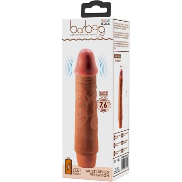 BAILE - JEFF REALISTIC VIBRATOR 19.5 CM MULATTO - Image 6