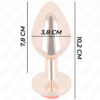 KINK - PINK GOLD ANAL PLUG WITH RED ROSE L - Image 4