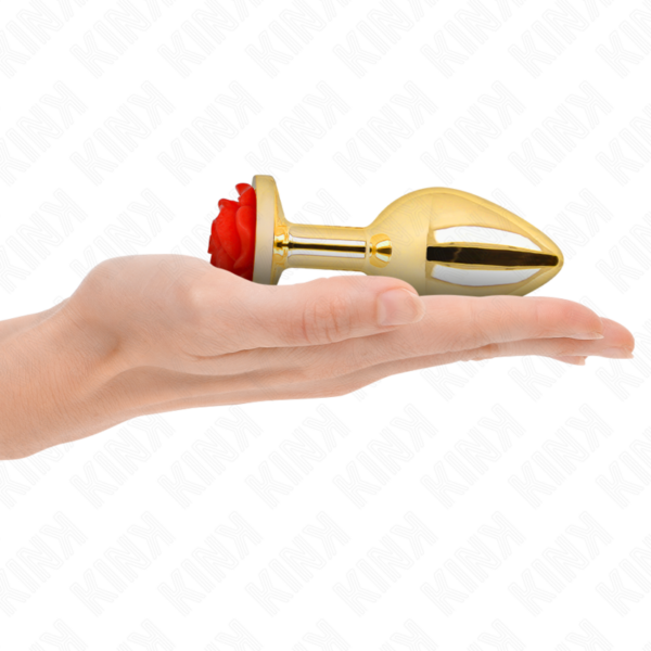 KINK - PLUG ANAL GOLD ROSE RED SIZE L - Image 3