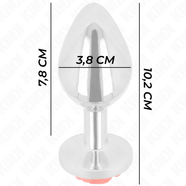 KINK - PLUG ANAL ROSE RED SIZE L - Image 4