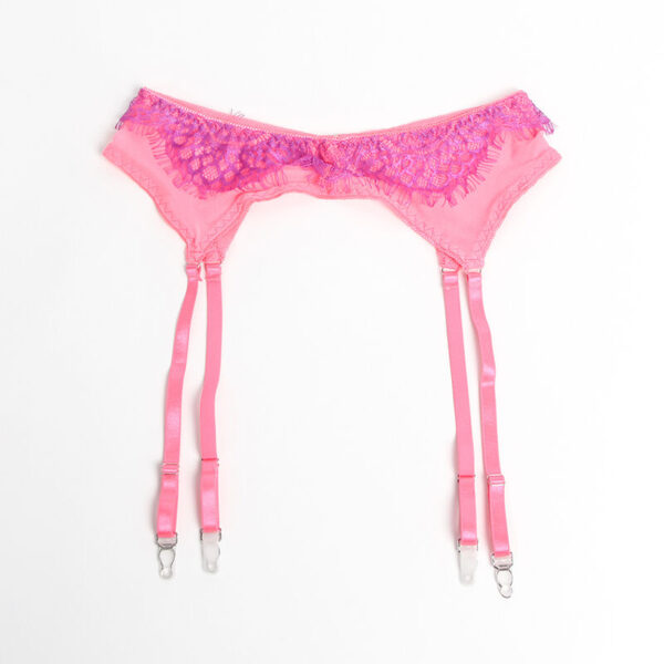 SUBBLIME - 955366 BRA SET WITH LACE AND GARTER LINES PINK AND PURPLE - Image 13