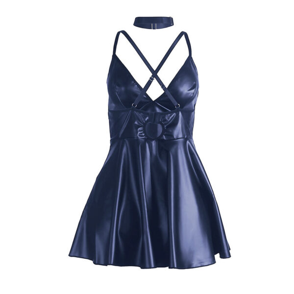 SUBBLIME - 955427 DRESS WITH BLUE LEATHER STRAPS - Image 7