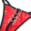 SUBBLIME - 955540 RED PATENT LEATHER MESH ZIPPER BRA SET - Image 7