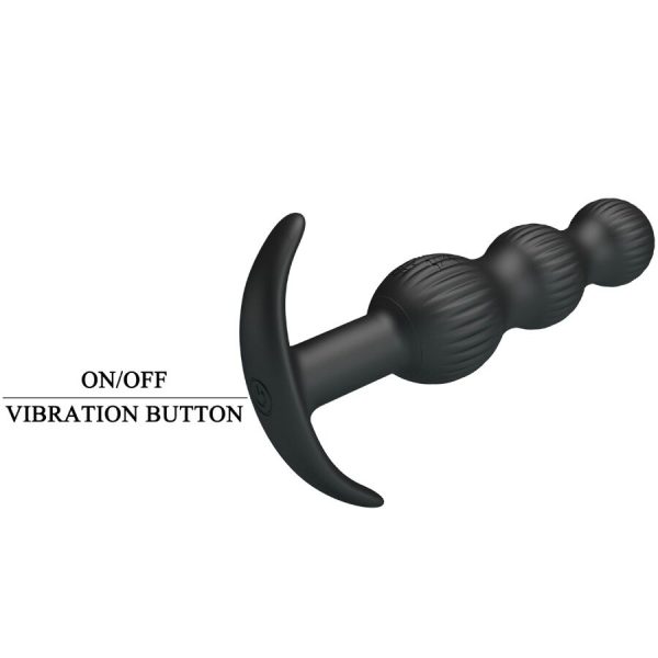 PRETTY LOVE - SIDNEY ANAL VIBRATOR 10 VIBRATIONS BLACK - Image 9