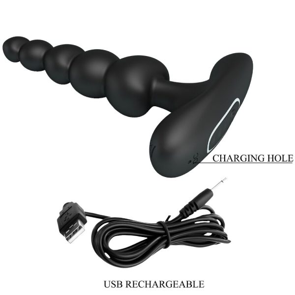 PRETTY LOVE - SIDNEY ANAL VIBRATOR 10 VIBRATIONS BLACK - Image 8