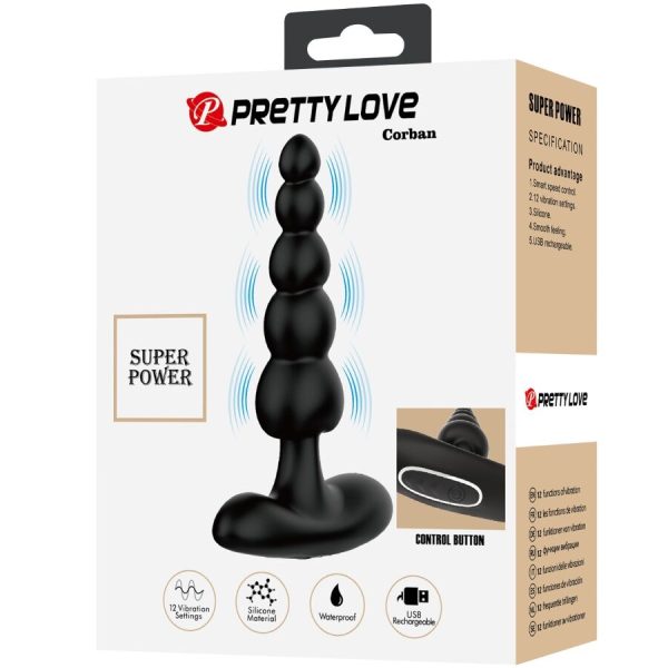 PRETTY LOVE - SIDNEY ANAL VIBRATOR 10 VIBRATIONS BLACK - Image 10