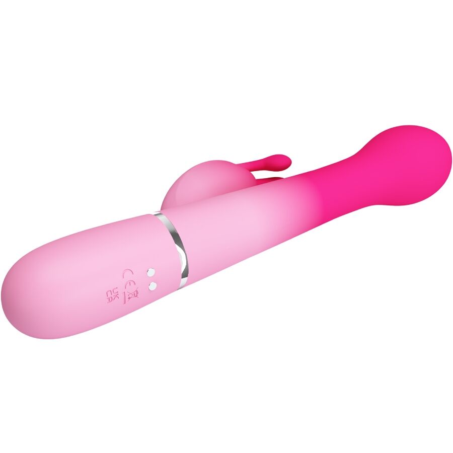 PRETTY LOVE - DEJON 3 IN 1 MULTIFUNCTION RABBIT VIBRATOR PINK - Image 6