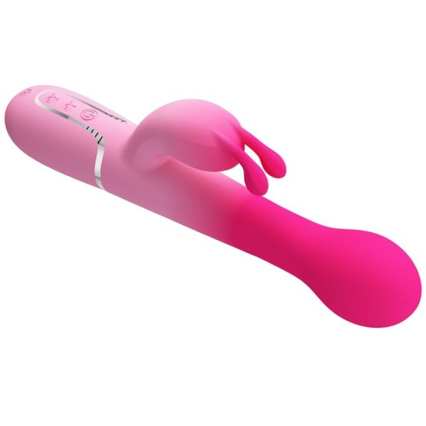 PRETTY LOVE - DEJON 3 IN 1 MULTIFUNCTION RABBIT VIBRATOR PINK - Image 7