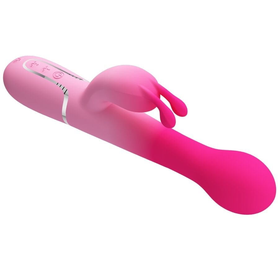 PRETTY LOVE - DEJON 3 IN 1 MULTIFUNCTION RABBIT VIBRATOR PINK - Image 7
