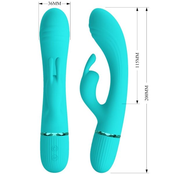 PRETTY LOVE - SCOCCO VIBRATOR RABBIT TURQUOISE - Image 7