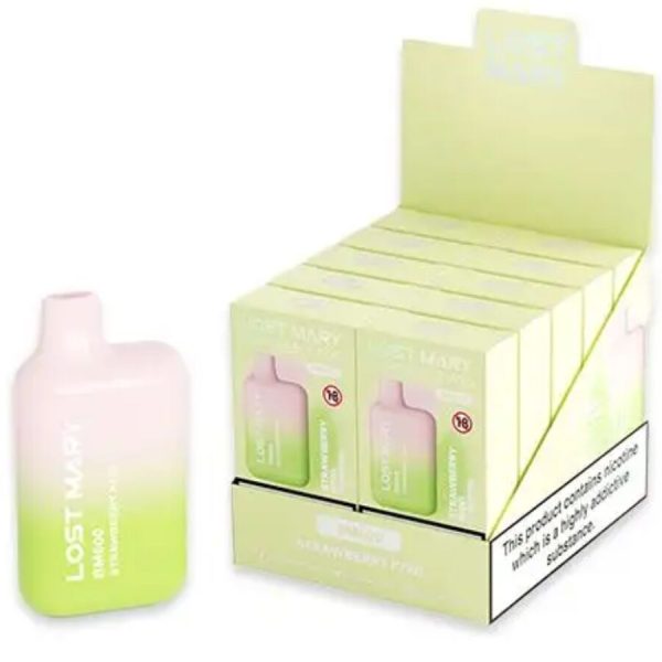 LOST MARY - BM600 NICOTINE VAPER 2% DISPOSABLE STRAWBERRY KIWI - Image 2