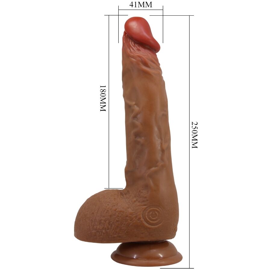 BAILE - BEAUTIFUL WILKS 5 SETTING REALISTIC VIBRATOR 25 CM MULATO - Image 9