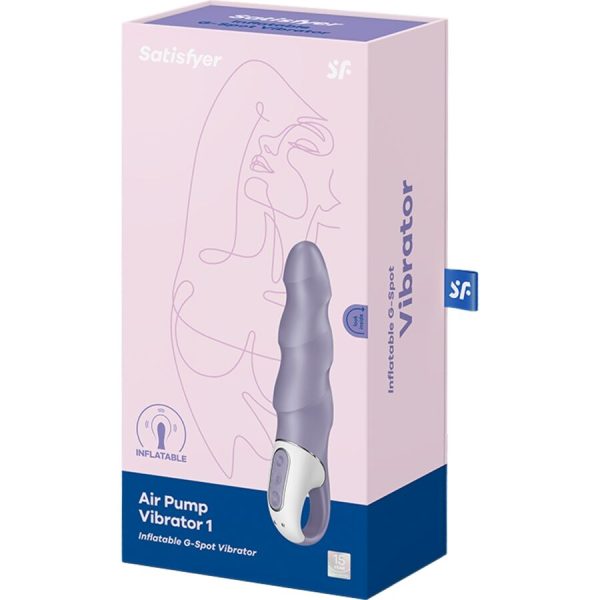 SATISFYER - AIR PUMP VIBRATOR 1 INFLATABLE G-SPOT VIBRATOR PURPLE - Image 6