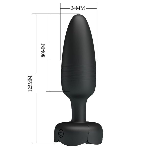 PRETTY LOVE - TARION ANAL PLUG WITH LED LIGHT BLACK 12.5 CM - Image 5