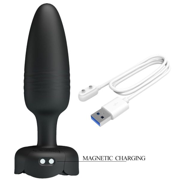 PRETTY LOVE - TARION ANAL PLUG WITH LED LIGHT BLACK 12.5 CM - Image 7