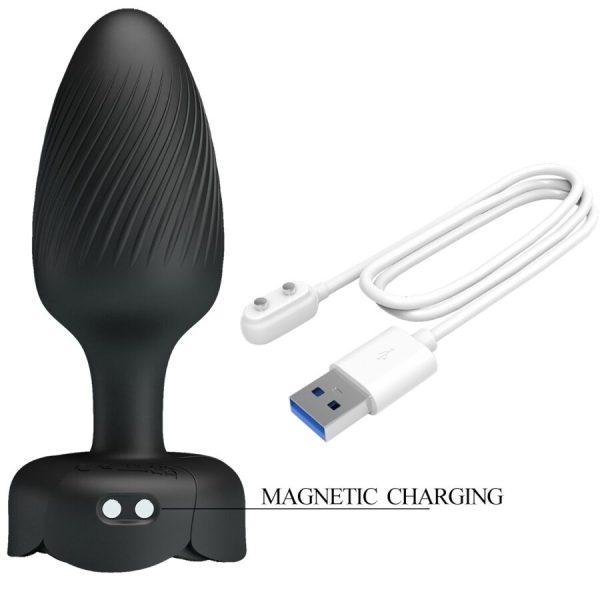 PRETTY LOVE - OSBORN ANAL PLUG WITH LED LIGHT BLACK 9.8 CM - Image 6