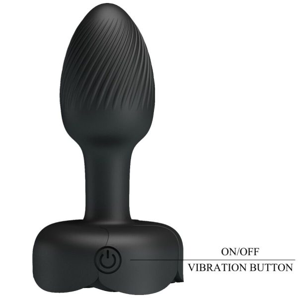 PRETTY LOVE - OLMAN ANAL PLUG WITH LED LIGHT BLACK 8.8 CM - Image 7
