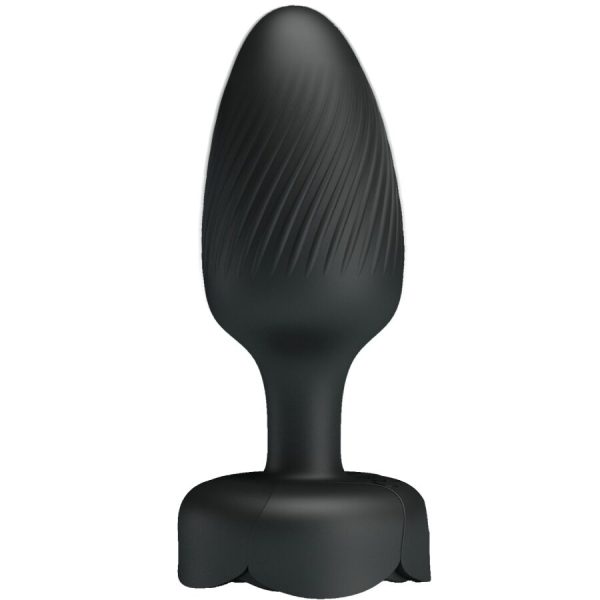 PRETTY LOVE - OLMAN ANAL PLUG WITH LED LIGHT BLACK 8.8 CM - Image 2