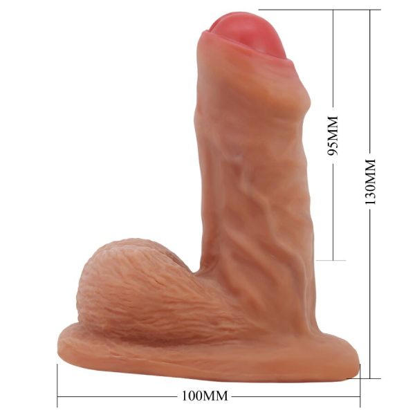 PRETTY LOVE - WARNELL ULTRA REALISTIC AND ELASTIC DILDO 9.5 CM MULATO - Image 9