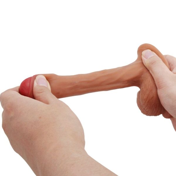 PRETTY LOVE - WARNELL ULTRA REALISTIC AND ELASTIC DILDO 9.5 CM MULATO - Image 7