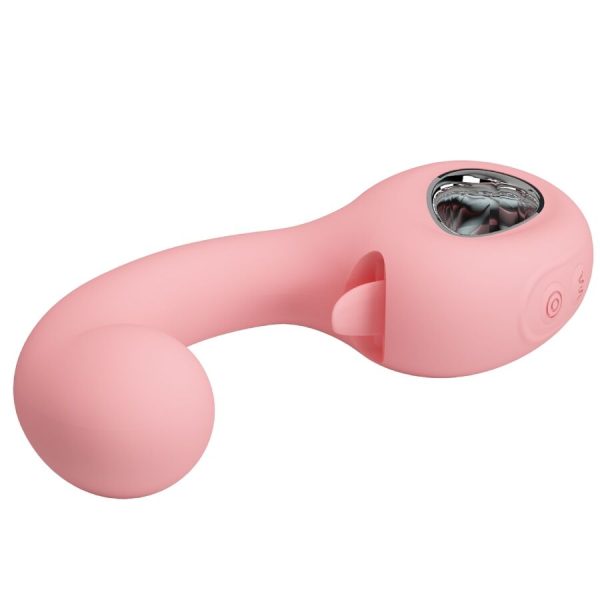 PRETTY LOVE - ERYNNYES G-SPOT VIBRATOR + CLITORIS STIMULATOR 10 VIBRATIONS PINK - Image 5