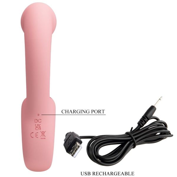 PRETTY LOVE - ERYNNYES G-SPOT VIBRATOR + CLITORIS STIMULATOR 10 VIBRATIONS PINK - Image 8
