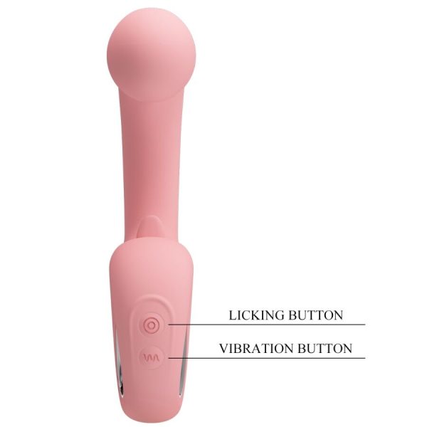 PRETTY LOVE - ERYNNYES G-SPOT VIBRATOR + CLITORIS STIMULATOR 10 VIBRATIONS PINK - Image 9