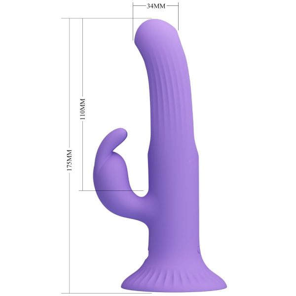 PRETTY LOVE - KILLMOULIS RABBIT VIBRATOR 12 VIBRATION MODES PURPLE - Image 6