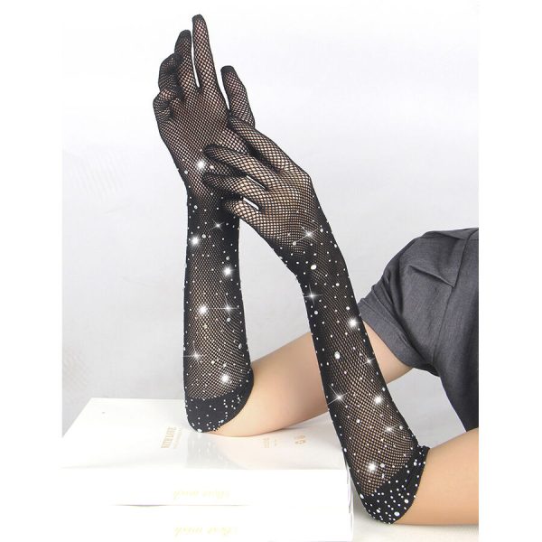 SUBBLIME - 957469SHINE TRANSPARENT GLOVES BLACK - Image 6