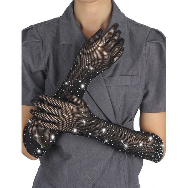 SUBBLIME - 957469SHINE TRANSPARENT GLOVES BLACK - Image 2
