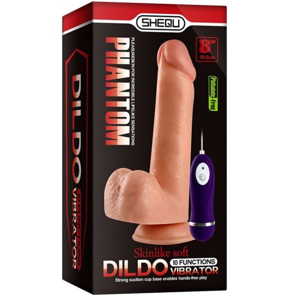 SHEQU - ADAM VIBRATOR DILDO WITH REMOTE CONTROL 21 CM - Image 7