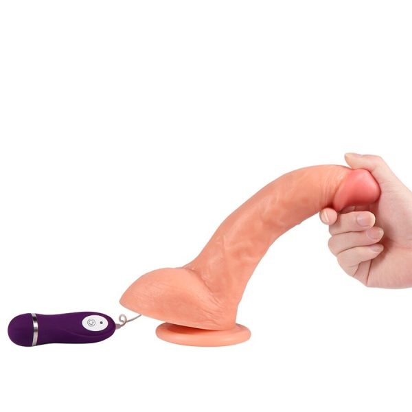 SHEQU - BEAST VIBRATING DILDO WITH REMOTE CONTROL 24.5 CM - Image 5