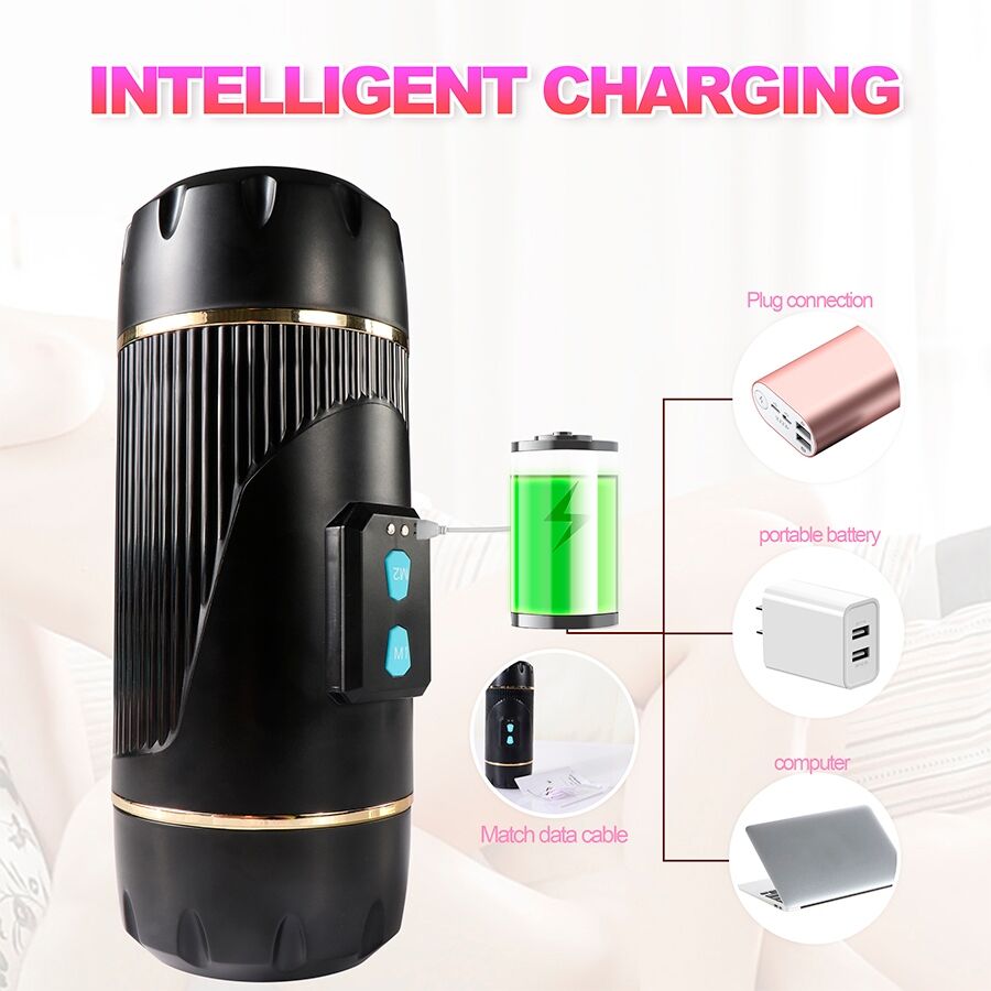 SHEQU - KAY DOUBLE MASTURBATOR WITH DUAL MOUTH AND VAGINA VIBRATION - Image 14